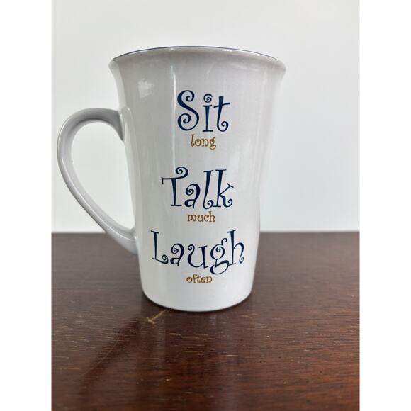 Mulberry Ceramic Latte Mug - Live Well Laugh Often Love Much - Picture 2 of 12